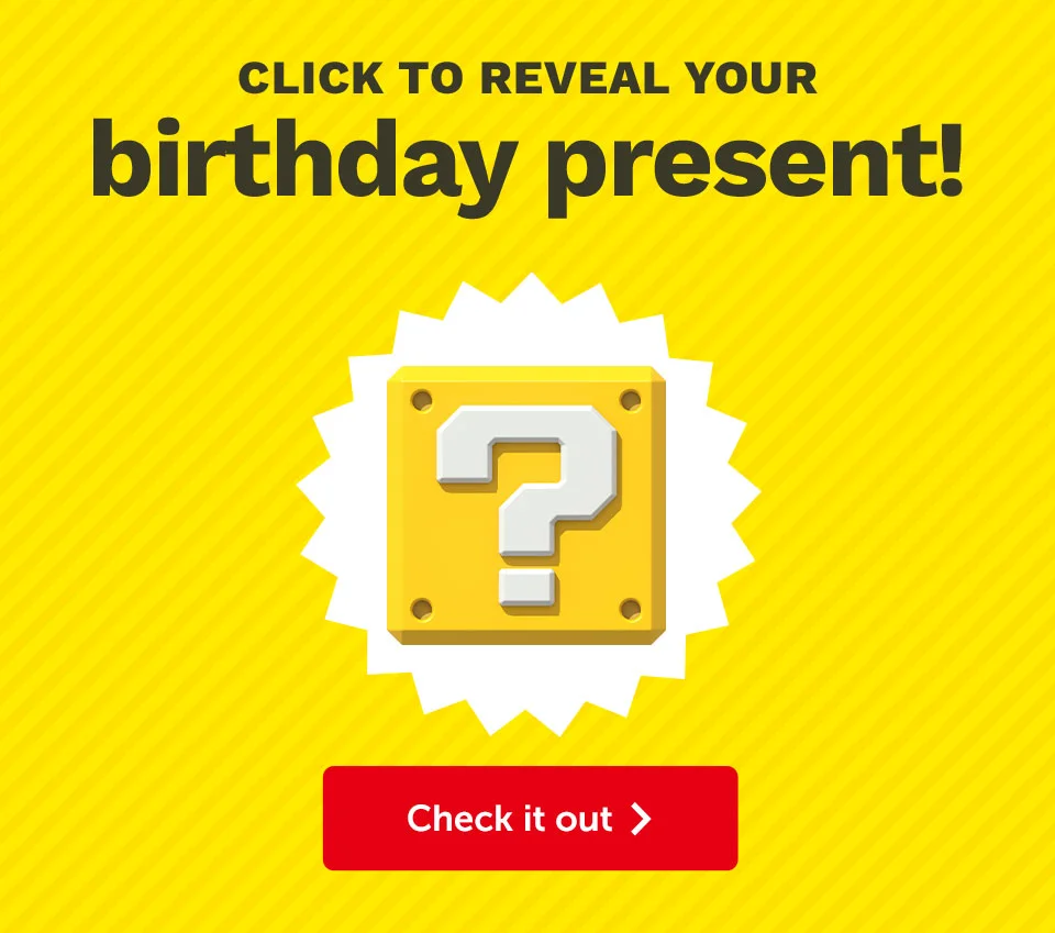 Use your finger or cursor to reveal your present! Log in now. Birthday Platinum Points available to receive within 30 days after your actual birthday.