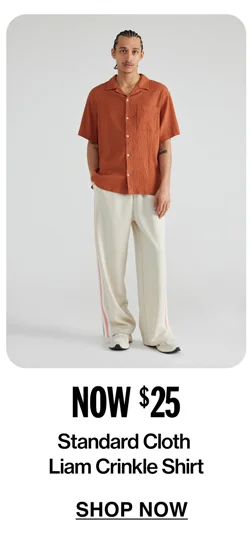 NOW $25 | Standard Cloth Liam Crinkle Shirt
