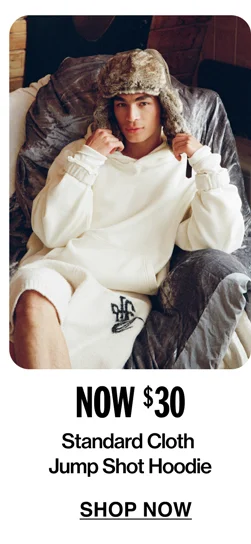 NOW $30 | Standard Cloth Jump Shot Hoodie Sweatshirt