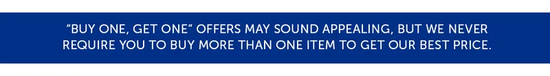 No BOGO Banner