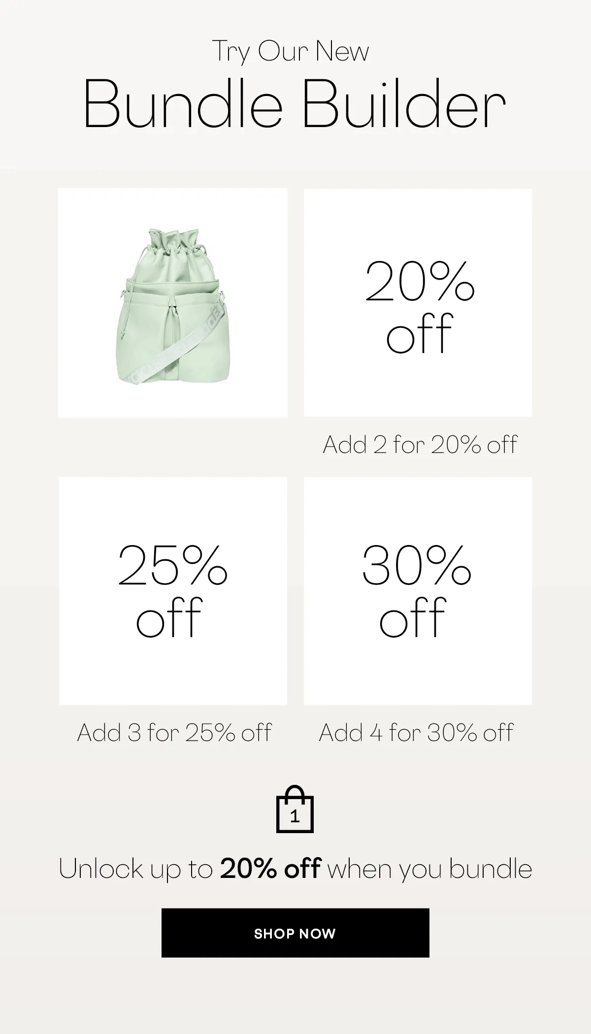 Bundle Builder - save up to 30% off when you bundle!