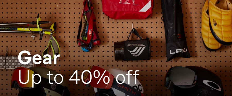 Up to 40% off gear
