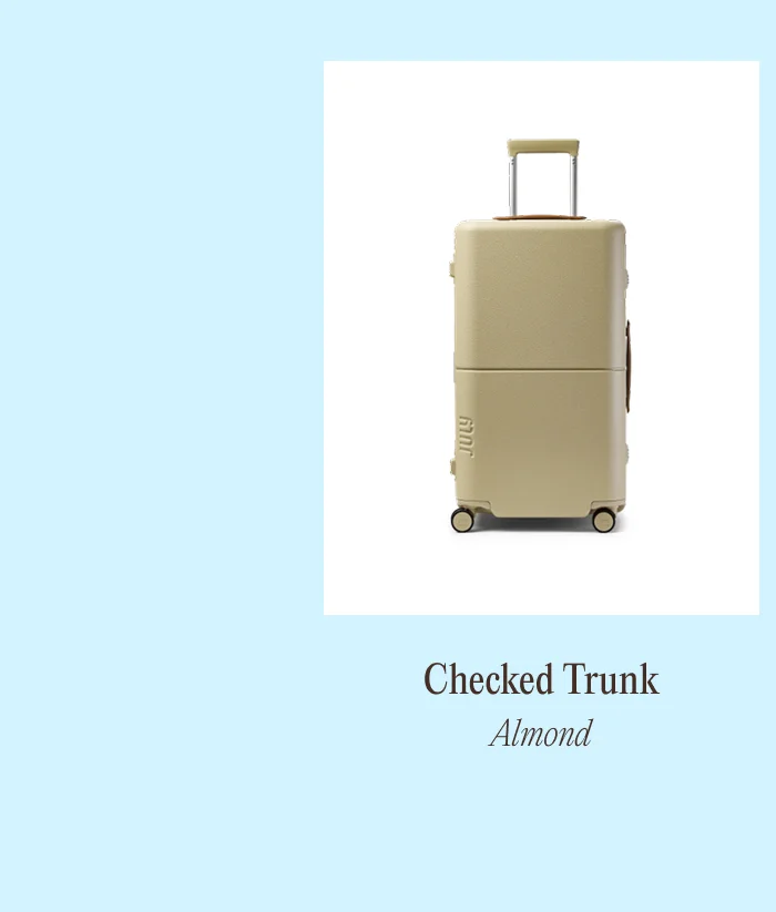 Checked Trunk Almond