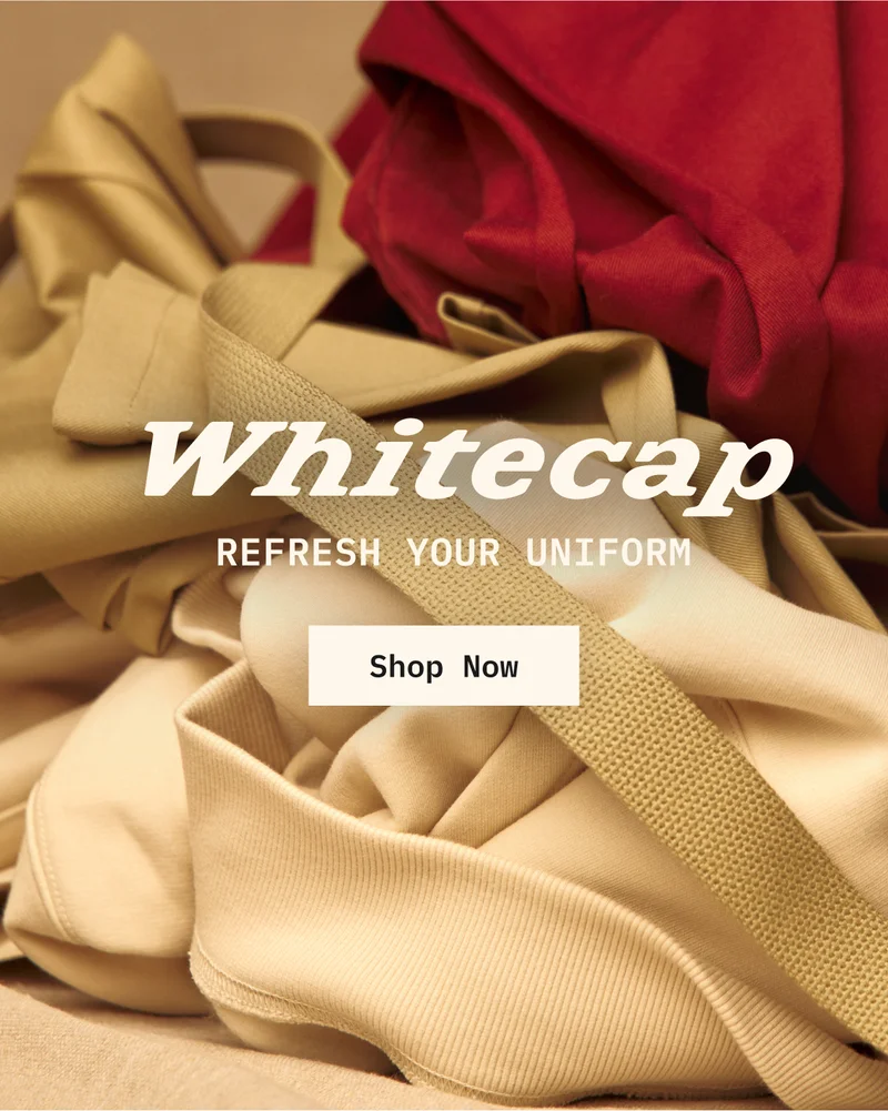 Whatecap. Refresh Your Uniform. Shop Now.