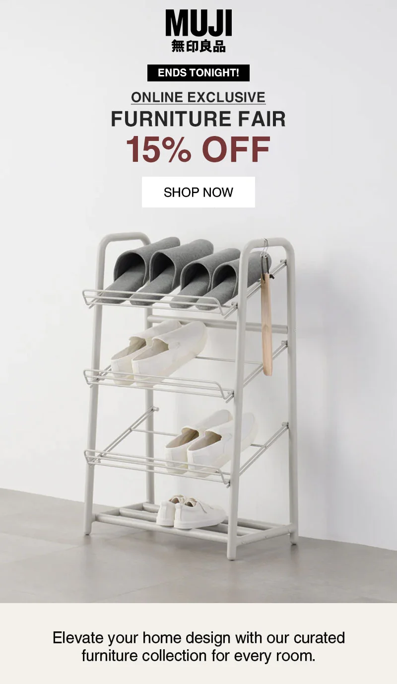 Shop 15% Off Furniture Ending Tonight!