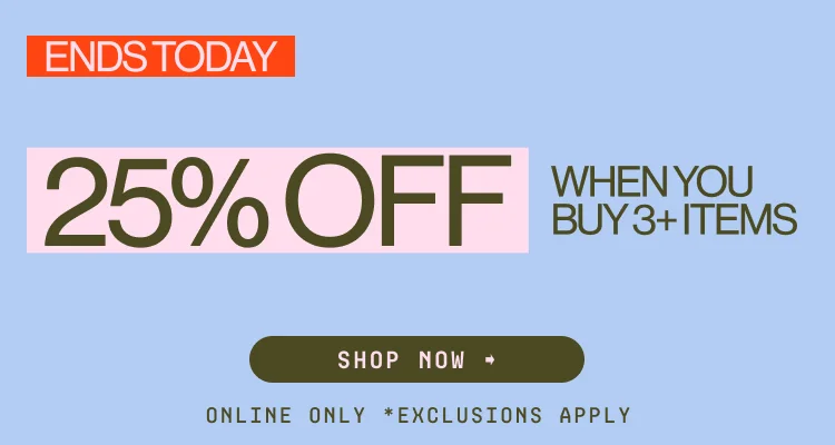 IMAGE-BUY 3 GET 25% OFF