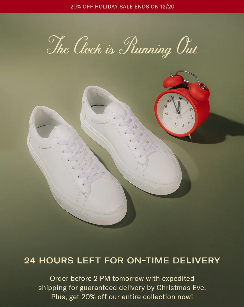 Order before 2 PM tomorrow with expedited shipping for guaranteed delivery by Christmas Eve. Plus, get 20% off our entire collection now!