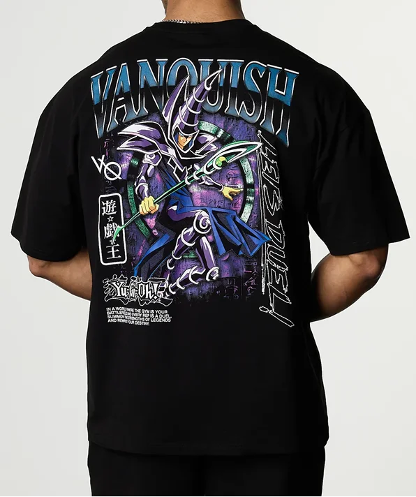 YU-GI-OH! DARK MAGICIAN BLACK OVERSIZED T SHIRT