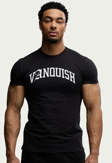 ACADEMY ARCH BLACK SLIM FIT T SHIRT