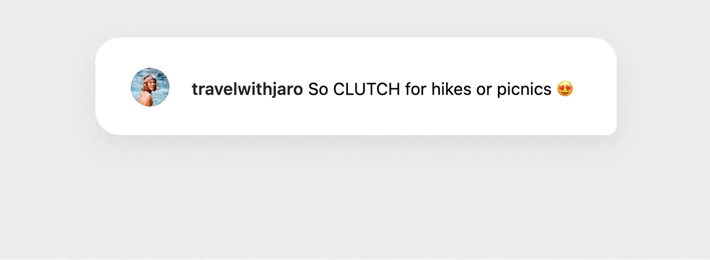 Rotating customer comments: