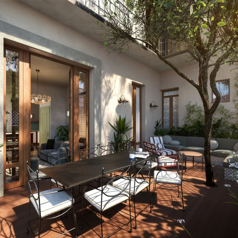 House Florence sunny terrace