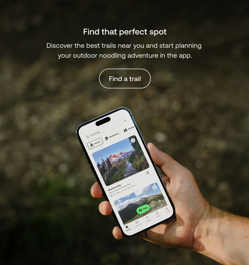 Find that perfect spot. Discover the best trails near you and start planning your outdoor noodling adventure in the app.