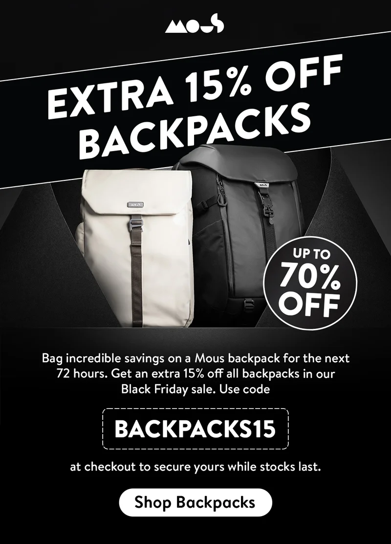 Up to 70% off Black Friday Sale