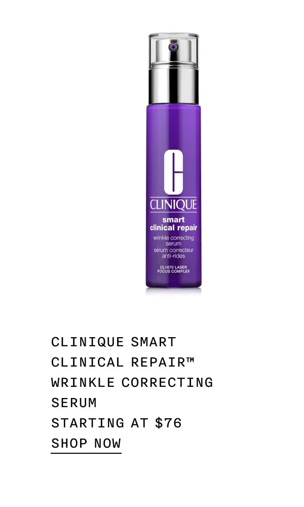 Clinique Smart Clinical Repair™ Wrinkle Correcting Serum Starting at $76 | shop now