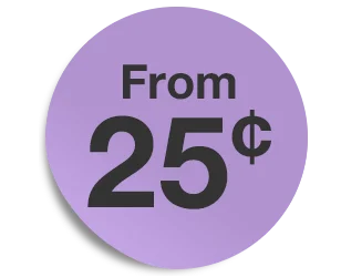 From 25¢