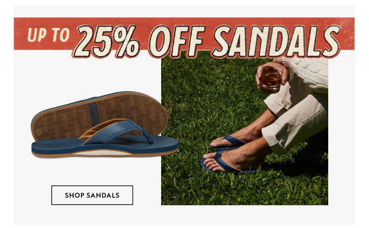 Up to 25% Off Sandals