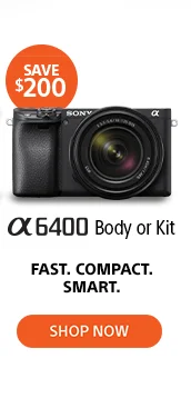 Alpha 6400 Body or Kit | Fast. Compact.Smart. Shop now