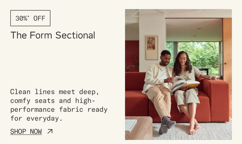 Save 30%* on The Form Sectional