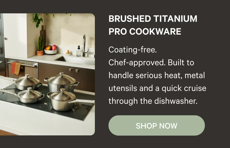 Brushed Titanium Pro Cookware | Shop Now