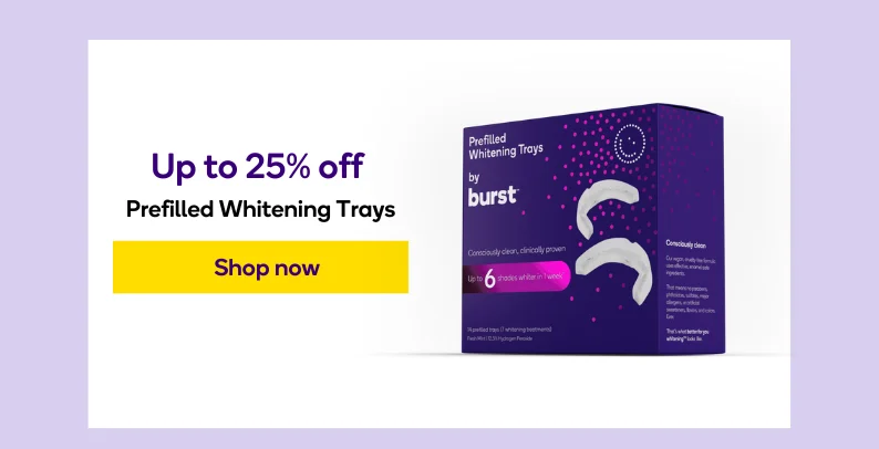 Save up to 25% on Prefilled Whitening Trays