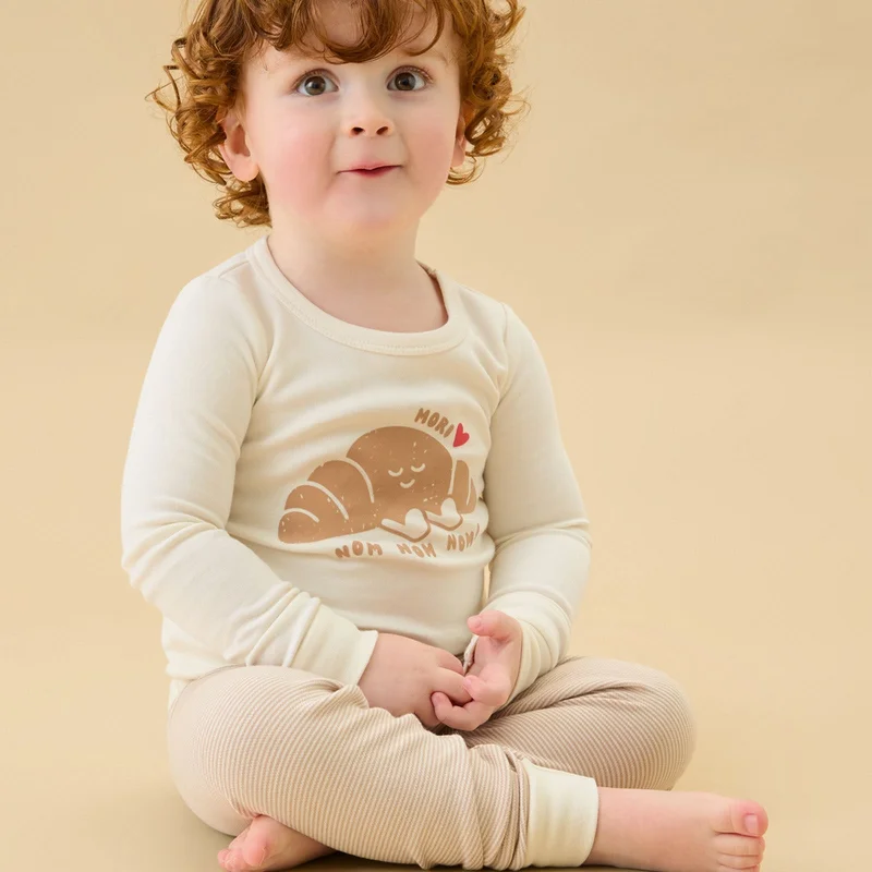 Image of Croissant Time Pajama Set