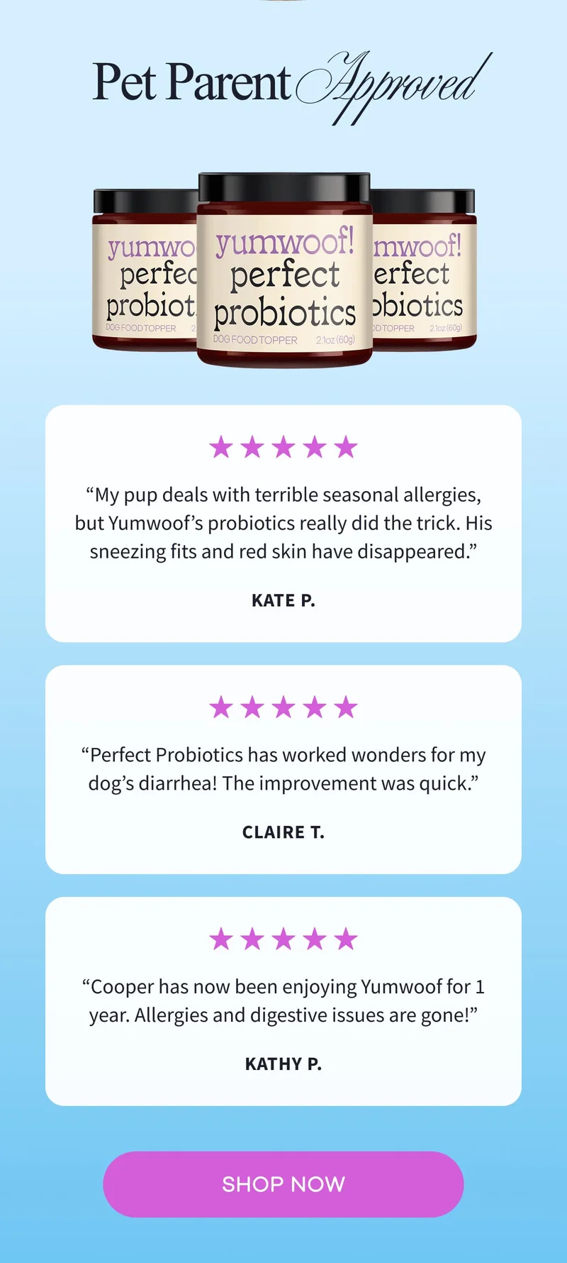 Pet Parent Approved | SHOP NOW