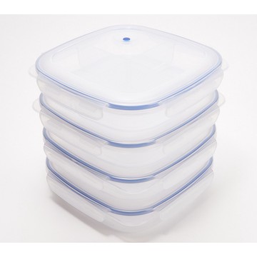 LocknLock Set of 4 Divider Plates with Vented Locking Lids