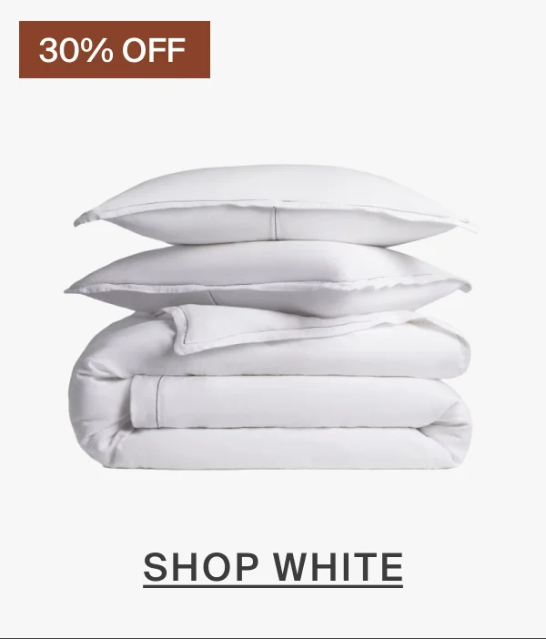 30% off, shop white