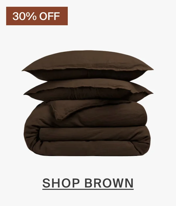 30% off, shop brown