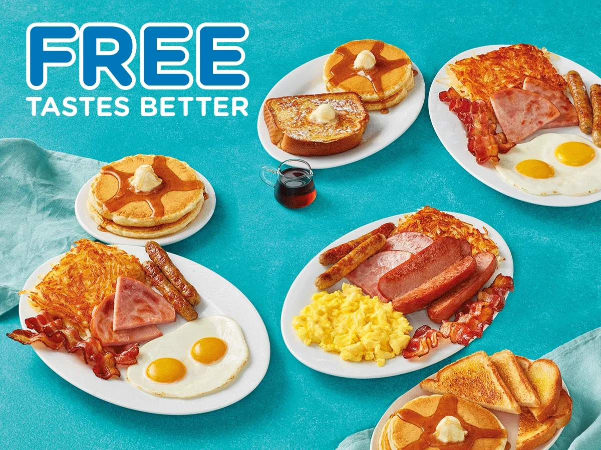 FREE TASTES BETTER, IHOP COMBOS