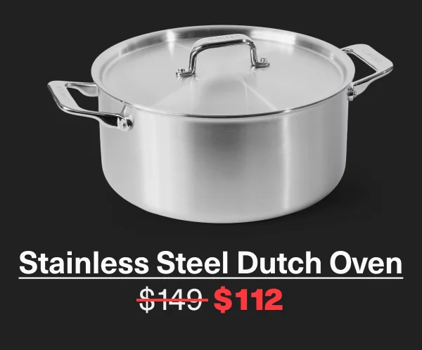Stainless Steel Dutch Oven | 25% Off
