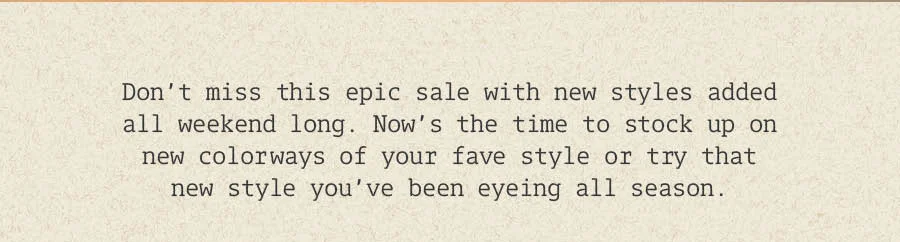 Long Weekend Sale on Sale - Extra 30% Off Sale Styles