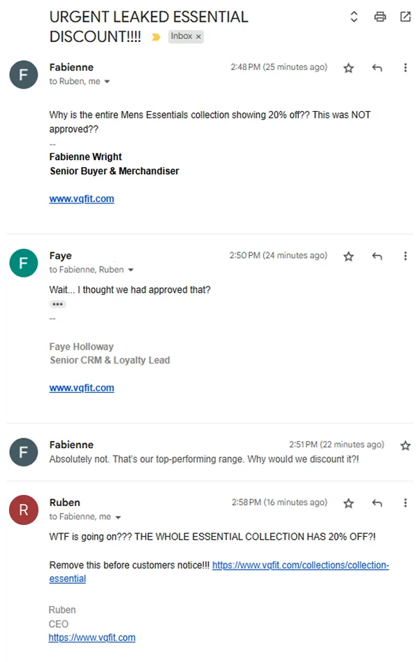LEAKED ESSENTIAL DISCOUNT