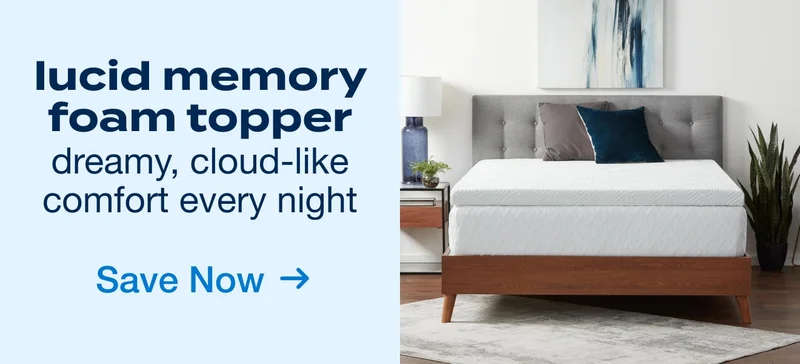 Lucid 4 Inch Gel and Aloe Memory Foam Topper