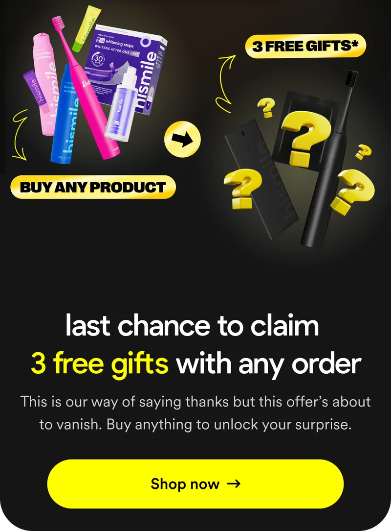 Buy any product, get 3 free gifts. Last chance to claim 3 free gifts with any order. Think of it as our way of saying thanks but this offer's about to vanish. Buy anything to unlock your surprise. Shop now.