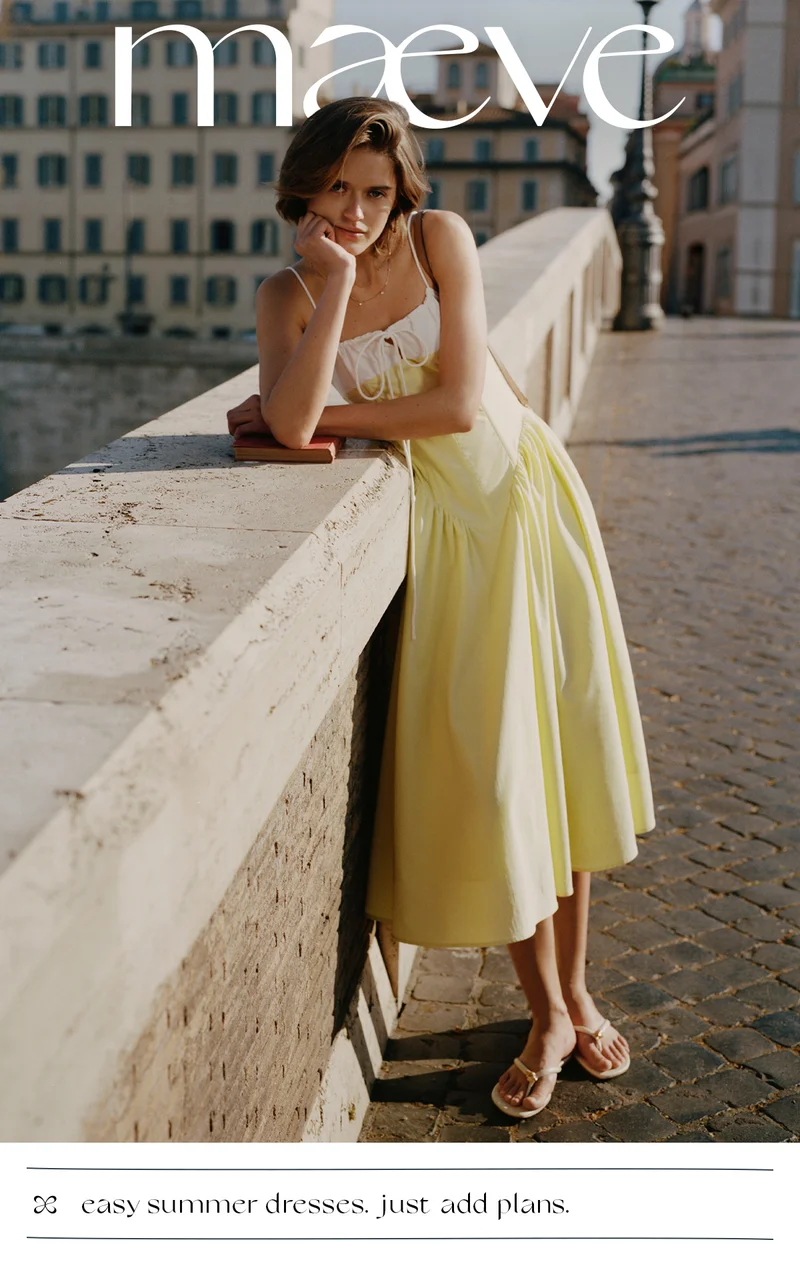 maeve, easy summer dresses. just add plans