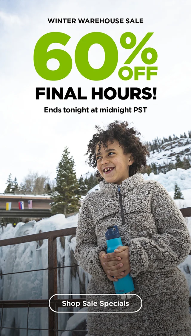 Winter Warehouse Sale. 60% Off!