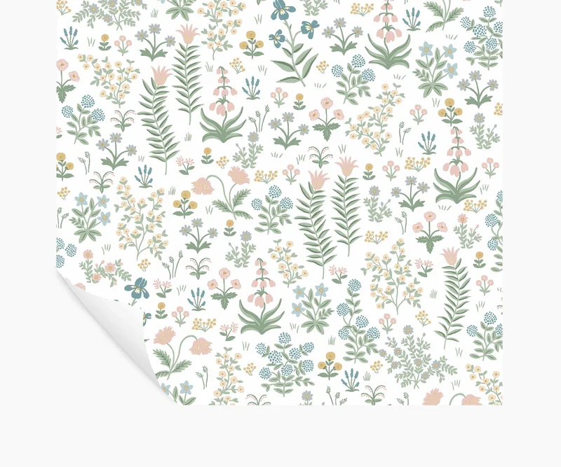 Image of Menagerie Garden Peel & Stick Wallpaper - Blush Multi