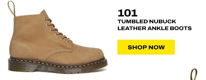 101 TUMBLED NUBUCK LEATHER ANKLE BOOTS