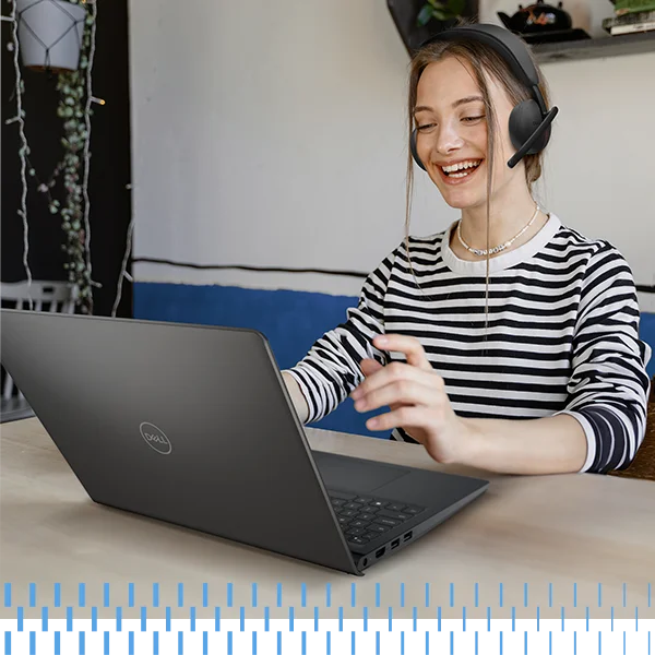 Woman Smiling During Work Call