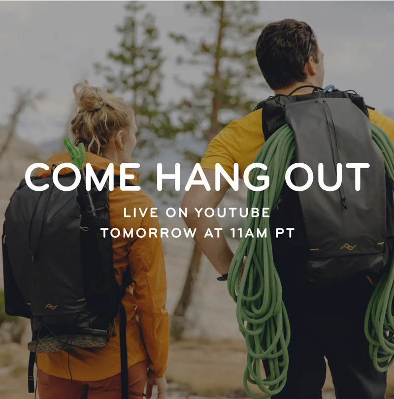 Come Hang Out: Live on YouTube tomorrow at 11am PT
