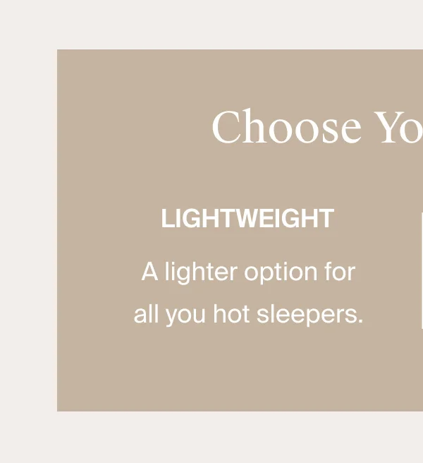 Lightweight Down Duvet