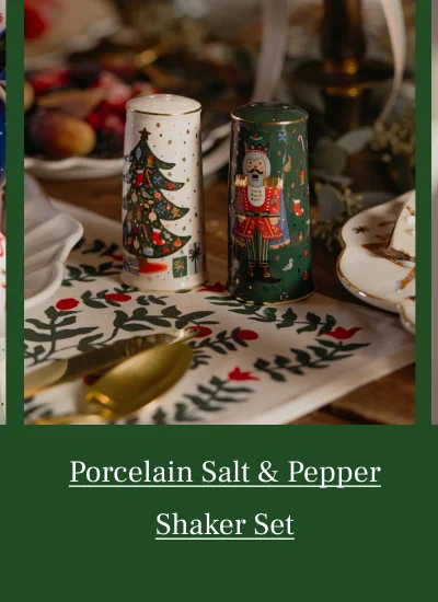 Porcelain Salt & Pepper Shaker Set