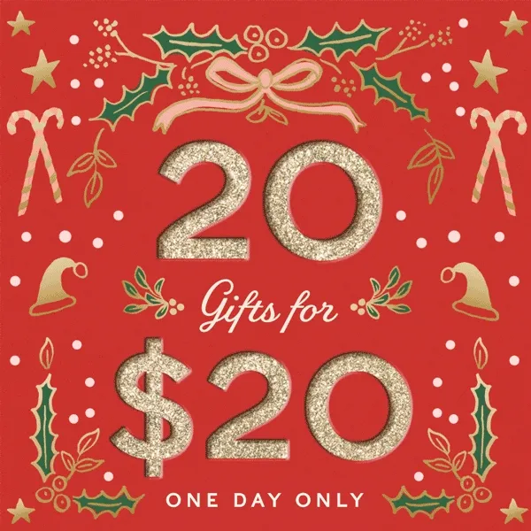 One Day Only 20 Gifts for $20
