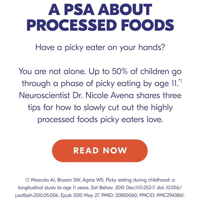 Read about how processed foods affect your kids mood