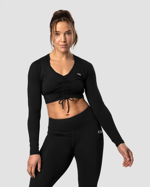 Image of Scrunch Long Sleeve Black Wmn