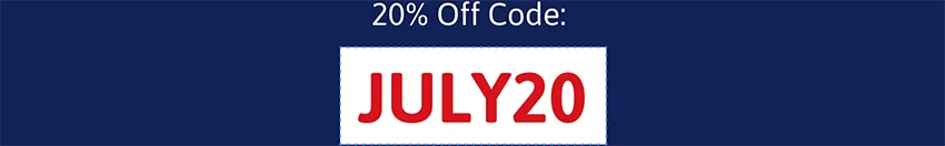 20% Off code: JULY20