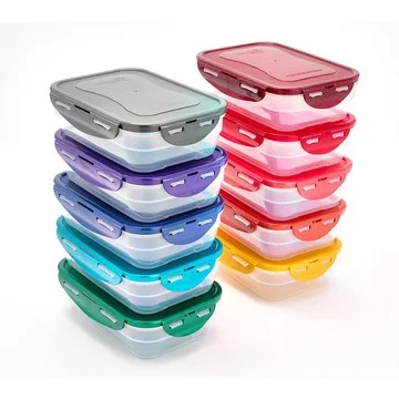 LocknLock Set of 10 Multi-Color Nesting Rectangle Set