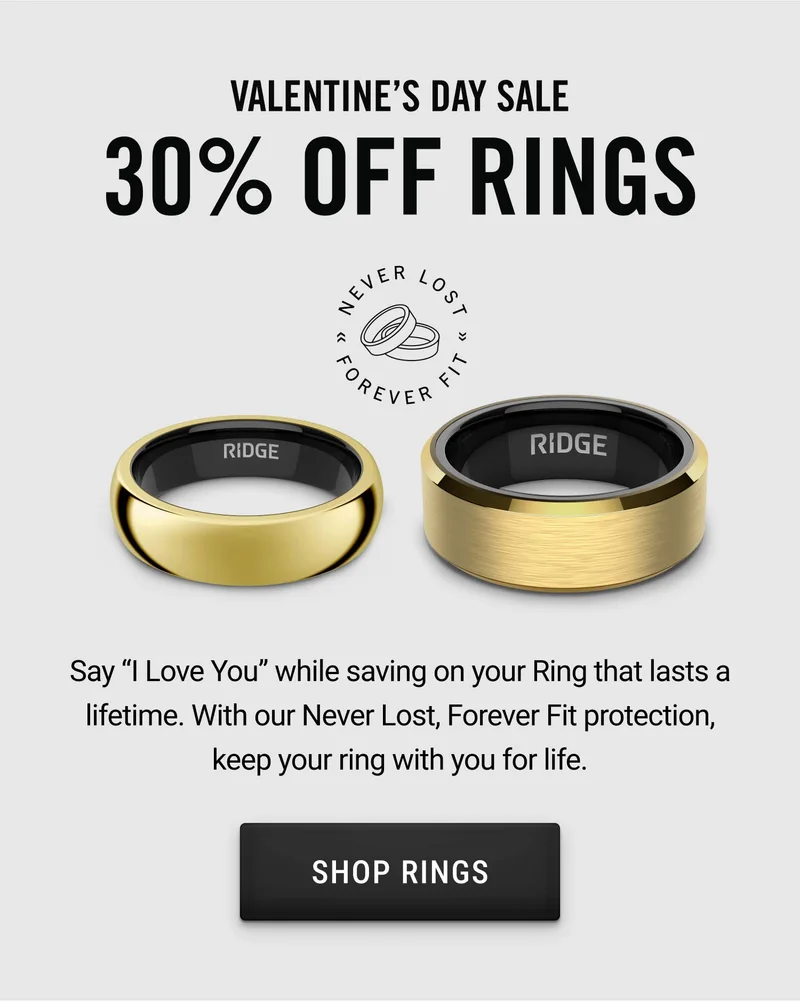 Valentine's Day Sale | 30% Off Rings