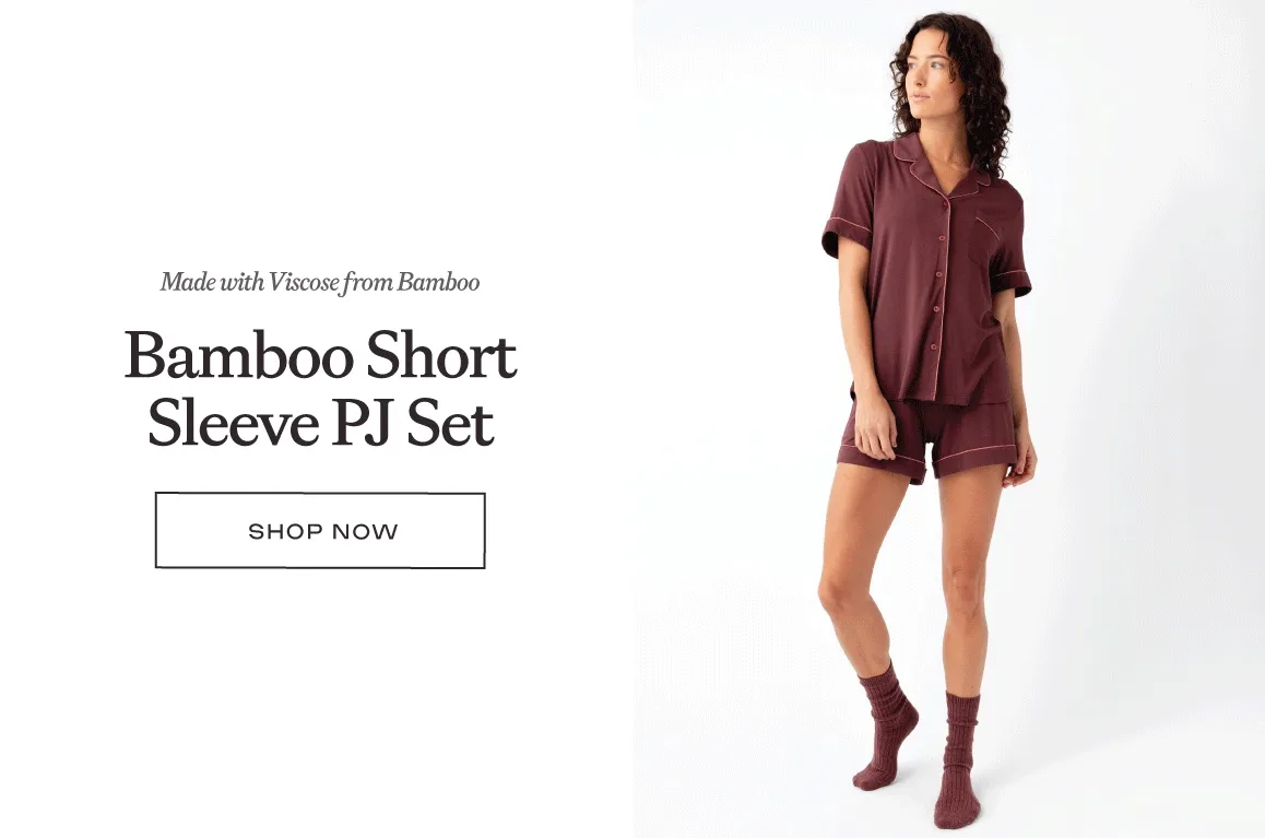 Short Sleeve Bamboo PJ Set: Shop Now!
